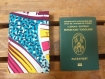 Protège passeport joli et original en wax 