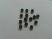14 petites perles rondes lisses en bronze 