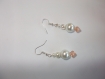 Boucles d'oreille en perles de verre et de cristal 