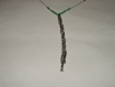 Collier perles de cristal vert pâle 