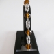 Bracelet chainmaille byzantine cristal fumée 