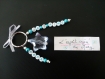 Porte clés en perles lettres design étoile : "je t'aime papa" idéal pour la fête des pères 