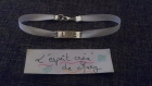 Bracelet en ruban de satin message sur plaque: live 