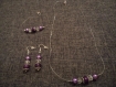 Parure complète purple star: boucles d'oreilles, bracelet et collier idéal cadeau de st valentin 
