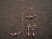 Parure complète pink lady: boucles d'oreilles, bracelet et collier idéal cadeau de st valentin 