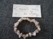 Bracelet en perles de cristal de verre et marron pour fille et femme tendance 