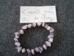 Bracelet en perles de cristal de verre violet foncé pour fille et femme tendance 
