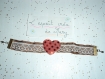 Bracelet corinne, en ruban de satin idéal pour porter à la st valentin 
