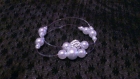 Parure trio de douceur complète: boucles d'oreilles, bracelet et collier spirale pour la mariée ou invitée du mariage 