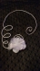 Parure tornade de fleur complète: boucles d'oreilles, bracelet et collier spirale pour la mariée ou invitée du mariage 