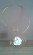 Blandine: collier spirale doré avec sa fleur blanche idéal pour la st valentin 