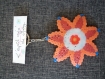 Porte clés en perles hama : fleurs cadeau de pâques 
