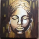 Tableau sur toile acrylique thème africain 
