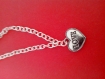 Pendentif coeur et sa chaîne 