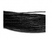 5 mètres de cordon en coton ciré noir 1 mm 