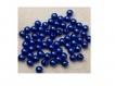 Lot de 100 perles en acrylique bleues roy 4 mm 