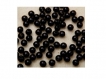 Lot de 100 perles en acrylique noires 4 mm 
