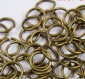 Lot de 20 anneaux plaqué bronze 7 mm 