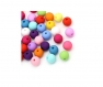 Lot de 50 perles en acrylique en mélange de couleurs 8 mm 