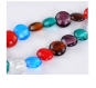 Lot de 50 perles lampwork en mélange de couleurs 20 mm x 9 mm 