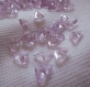 Lot de 55 perles chips violettes forme triangulaire 