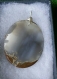 Grande agate naturelle 118 carats en pendentif montée sur fil d'argent 950 