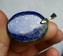 Lapis lazuli en pendentif monté sur bélière en argent 925 