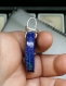 Lapis lazuli en pendentif monté sur fil d'argent 950 