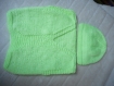 Brassière bébé 0/3 mois tricoté mains 