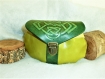 Sac ceinture /escarcelle médiévale/celtique, en cuir 'enchanted forest' 