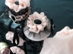 Savon parfumé savon décoré style boudoir rétro shabby romantique parfum rose mousseline 