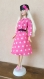 Fpc1705c - tenue poupée élégante - ensemble rose étoiles 