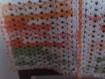 Écharpe multicolore entièrement réalisée au crochet 