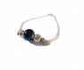 Bracelet perle bleue en verre 