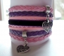 Bracelet liberty , rose et violet 35 mm 