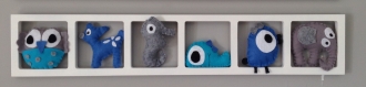 Décoration chambre enfant et bébé unique et origniale - tons bleus 