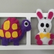 Idée décoration chambre enfant et bébé. cadre mural animaux colores! 