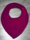 Bavoir bandana pour bébé en coton et éponge rose 