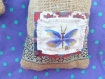 Petit sac en jute customisé de " marie cecile " peint a la main 