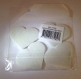 Confettis pétales cœurs blanc en papier intissé 