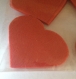 Confettis pétales cœurs rouge en papier intissé 