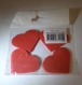 Confettis pétales cœurs rouge en papier intissé 