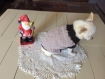 Pull,manteau laine chien ou chat ...entre 1 kg et 2 kg dos environ 22 + col 4 cm 
