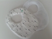 Bavoirs bébé en éponge blanche et coton motifs graphique fermeture par pression taille 0-6 mois 