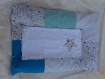 Housse de matelas à langer en coton avec 2 serviettes pressionnées 