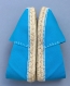 Espadrilles originales et confortables "la tête de mort au noeud papillon" bleu turquoise 