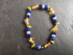 Petit bracelet-ton bleu jaune 