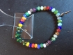 Bracelet à perles multicolores 