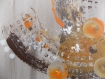 Phyla - tableau abstrait beige, marron et orange 