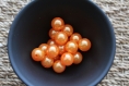 Lot de 20 grosses perles orange 